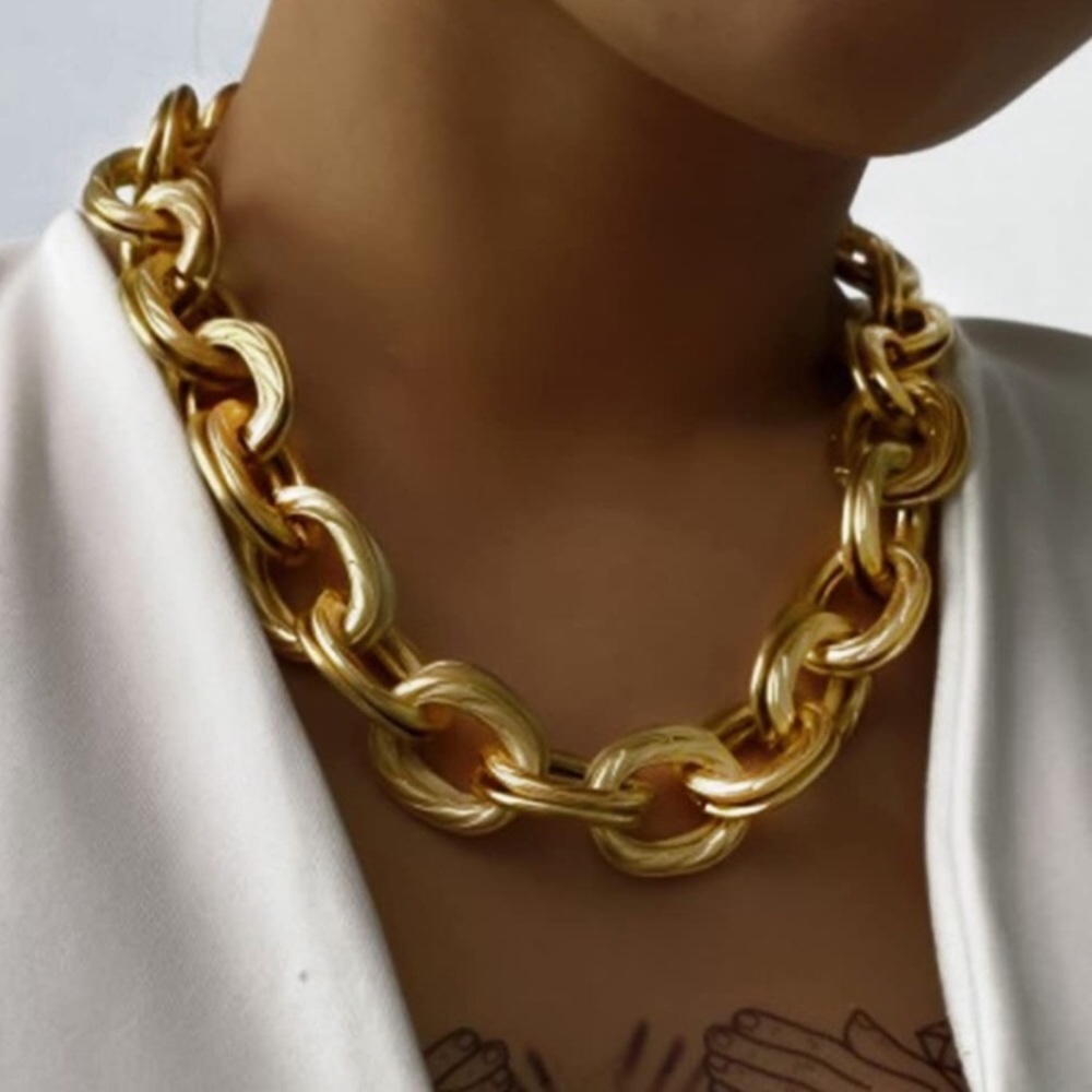 Double O Link 14k Gold plated  Necklace 🆕